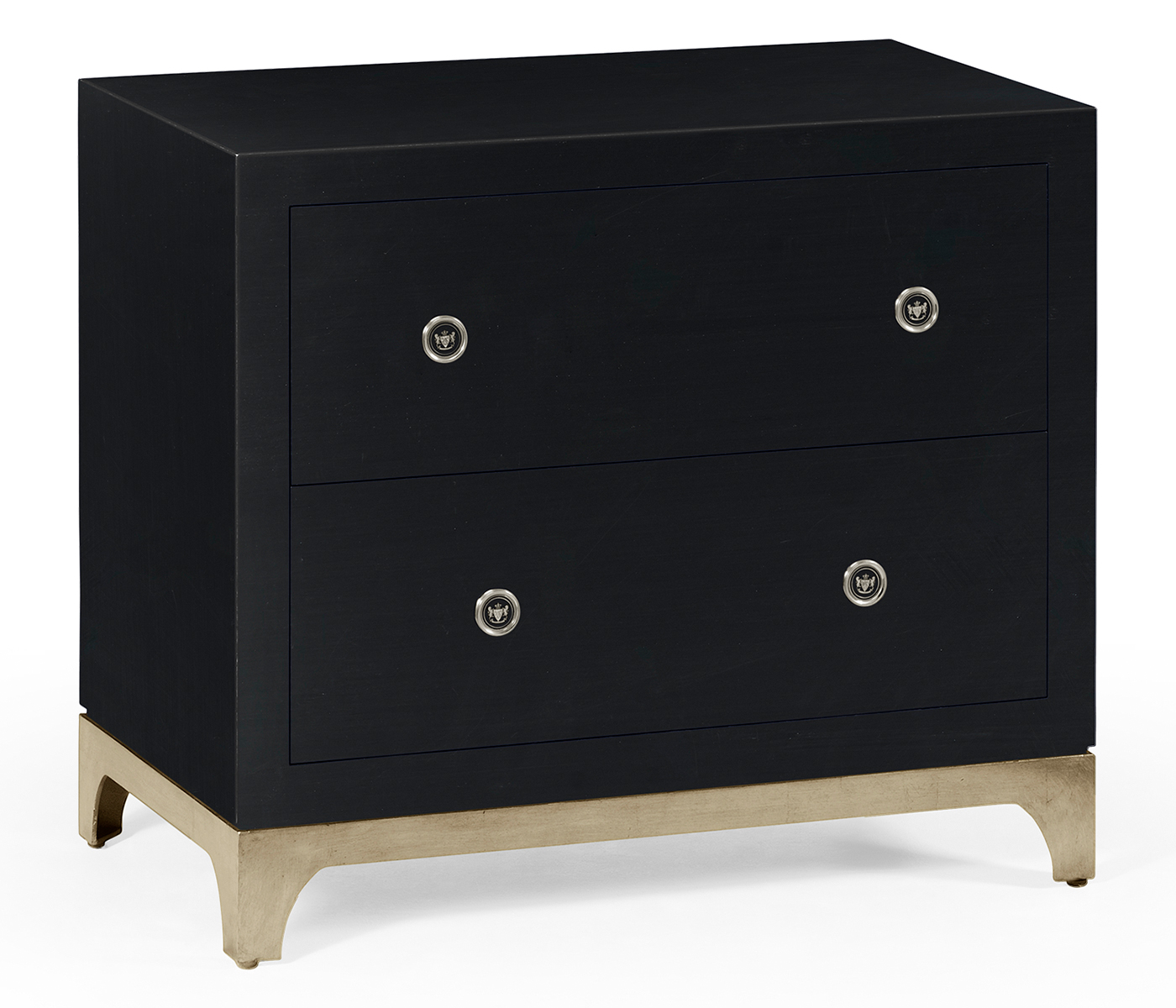 Navy & Silver Low Chest