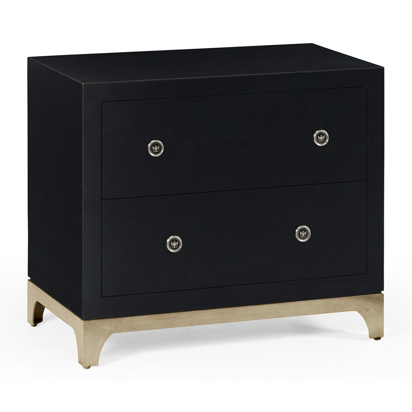 Navy & Silver Low Chest