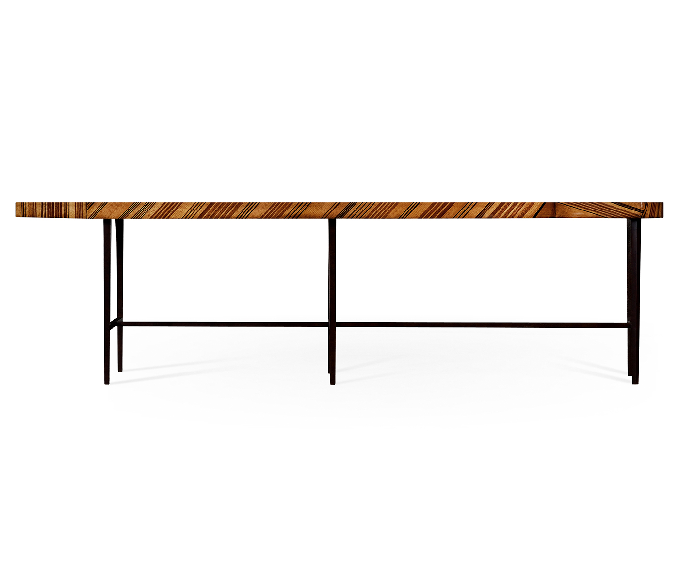 Inlaid Stripe “Necktie” Bench Or Coffee Table