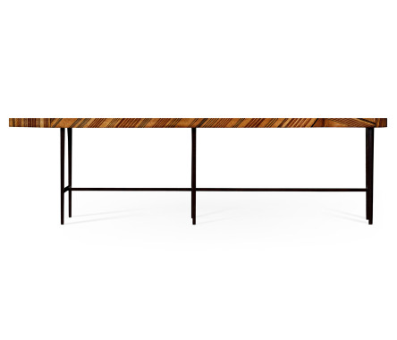 Inlaid Stripe “Necktie” Bench Or Coffee Table