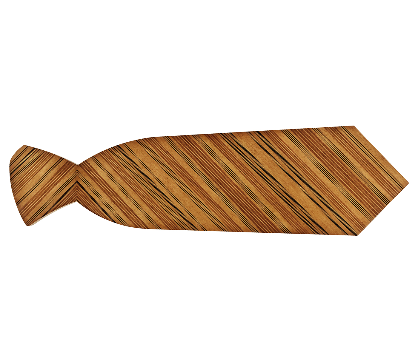 Inlaid Stripe “Necktie” Bench Or Coffee Table