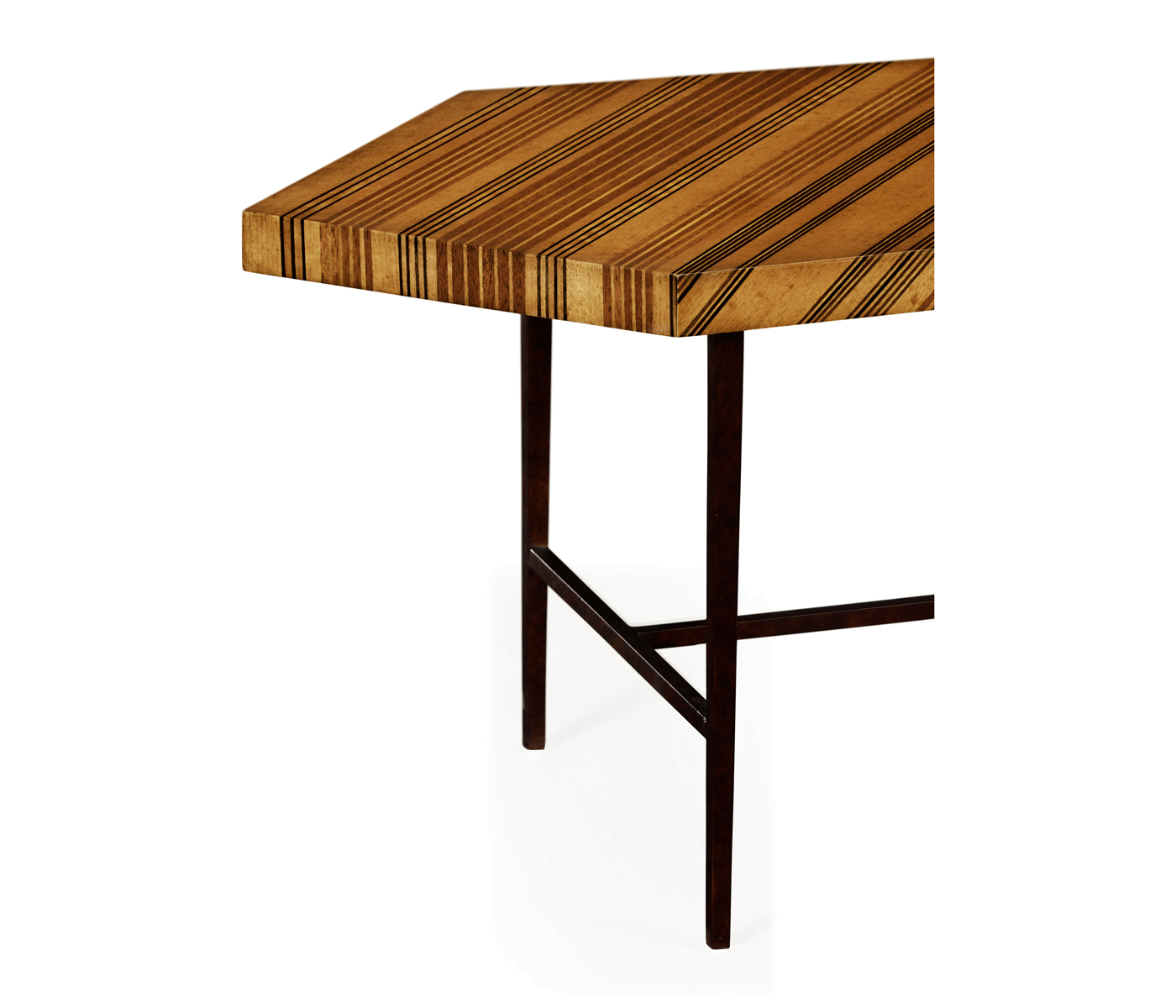 Inlaid Stripe “Necktie” Bench Or Coffee Table