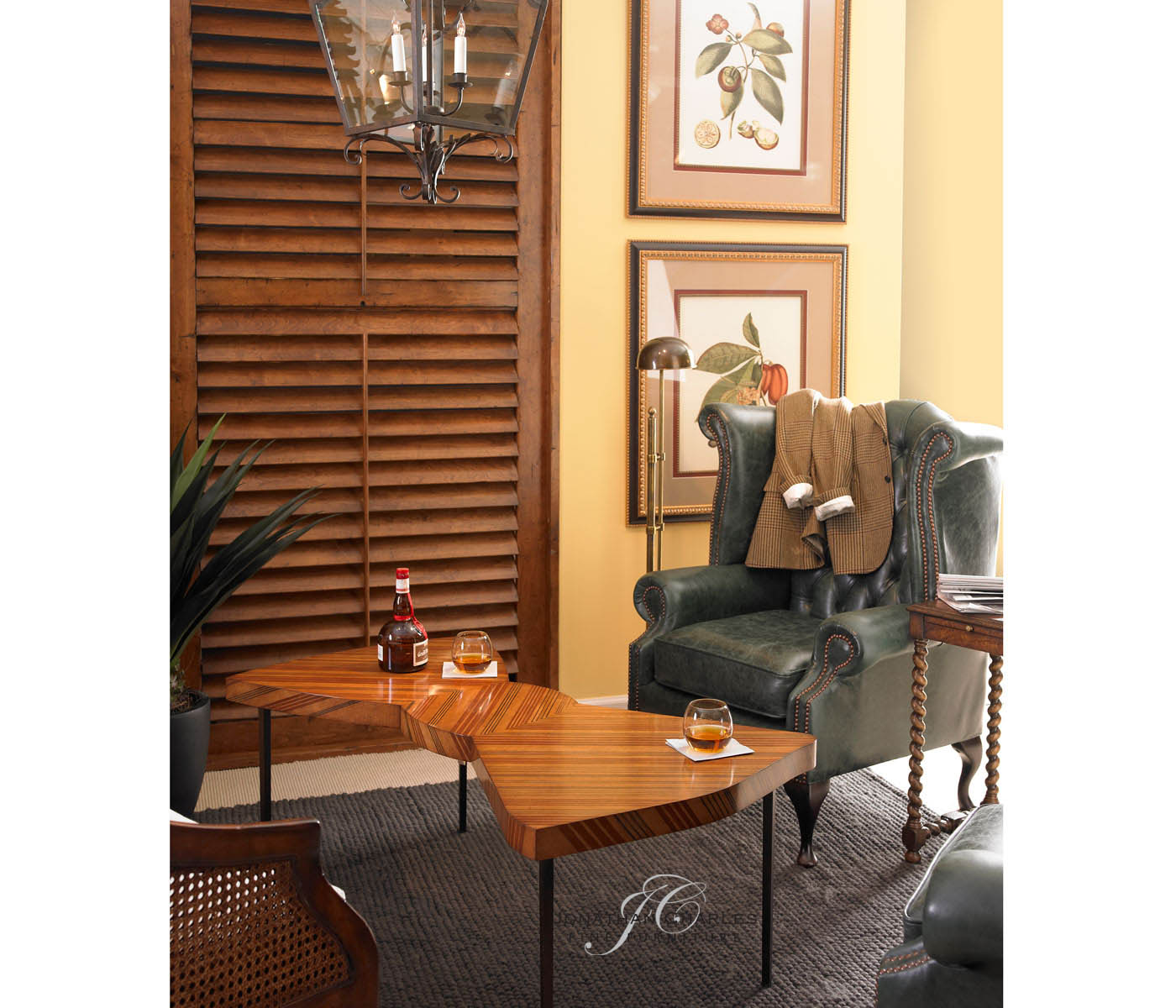 Satinwood Bowtie Coffee Table