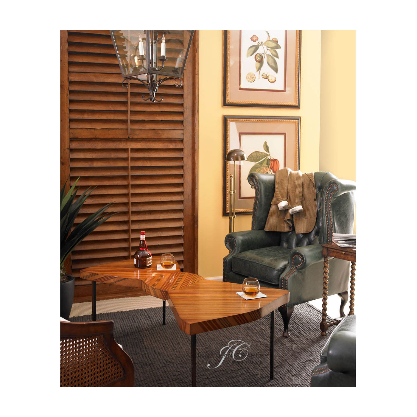 Satinwood Bowtie Coffee Table