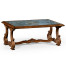 Paisley églomisé French provincial style coffee table