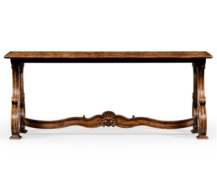 Paisley églomisé French provincial style coffee table