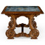Paisley églomisé French provincial style coffee table