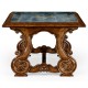 Paisley églomisé French provincial style coffee table