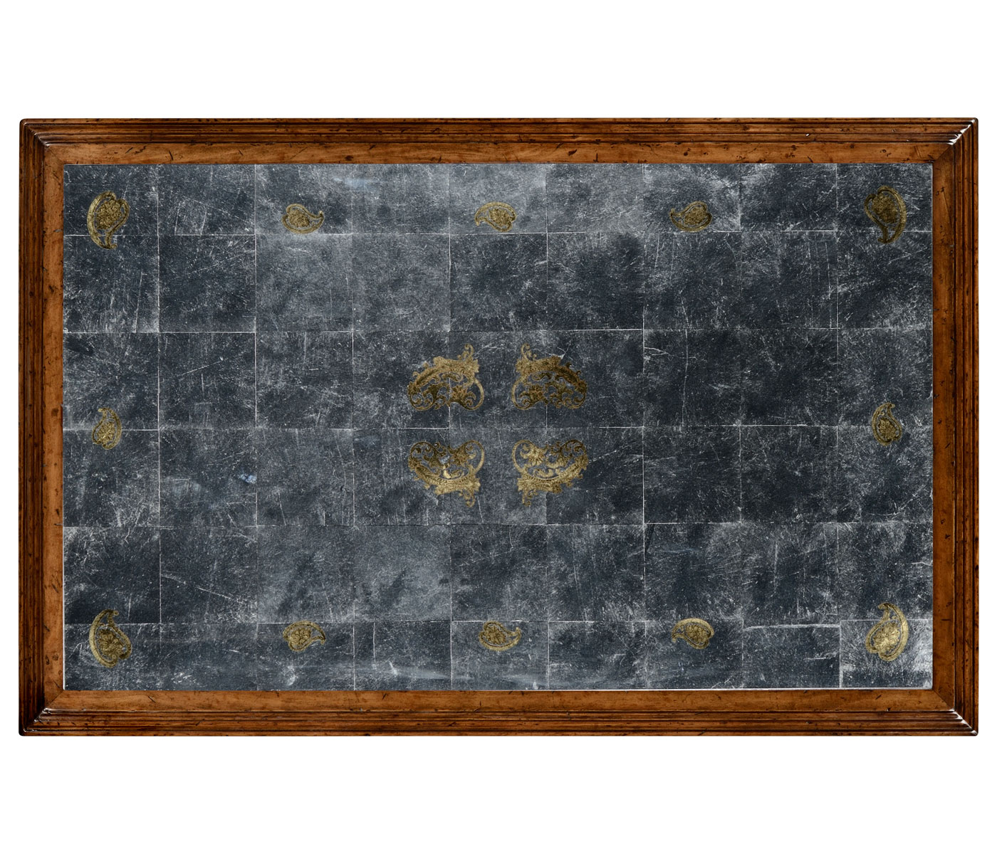 Paisley églomisé French provincial style coffee table