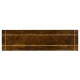 Craftsman's mahogany console with herringbone inlay detail