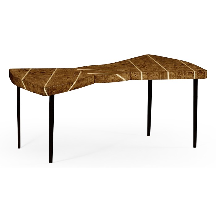 Burl Oak Bowtie Coffee Table