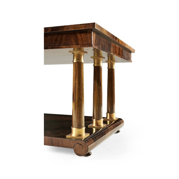 Mahogany biedermeier style rectangular coffee table