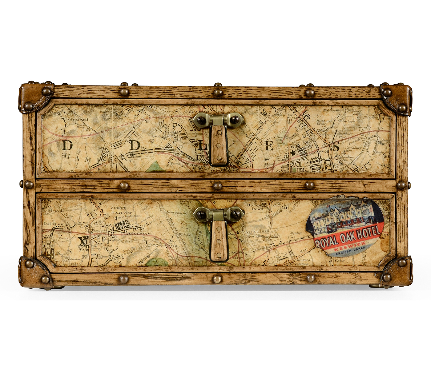 Travel Trunk Style Desktop Chest