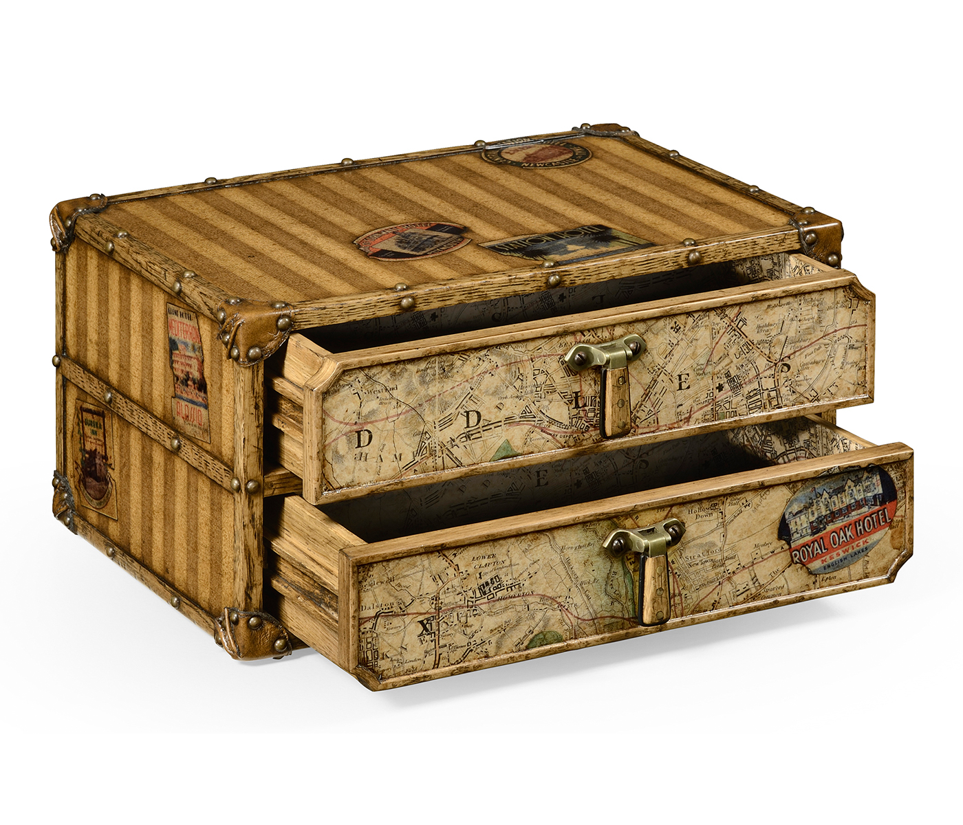 Travel Trunk Style Desktop Chest