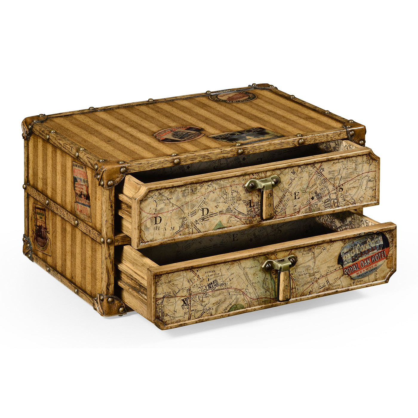 Travel Trunk Style Desktop Chest
