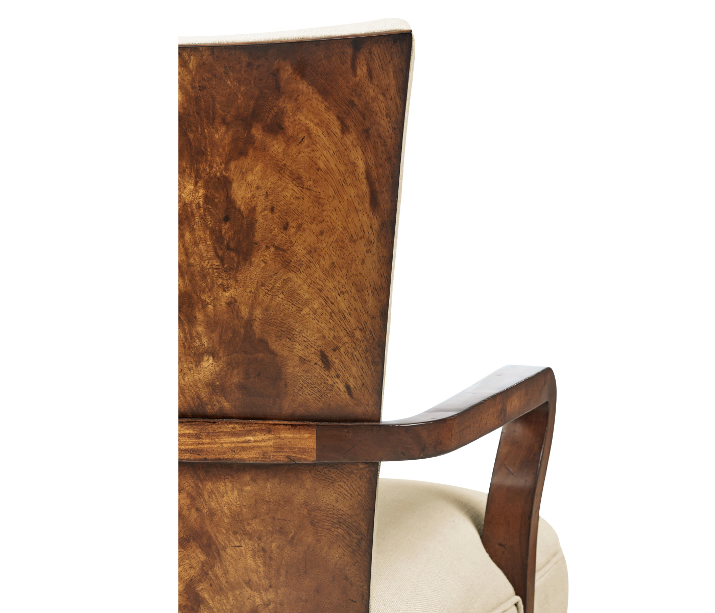Biedermeier Style Walnut Dining Arm Chair