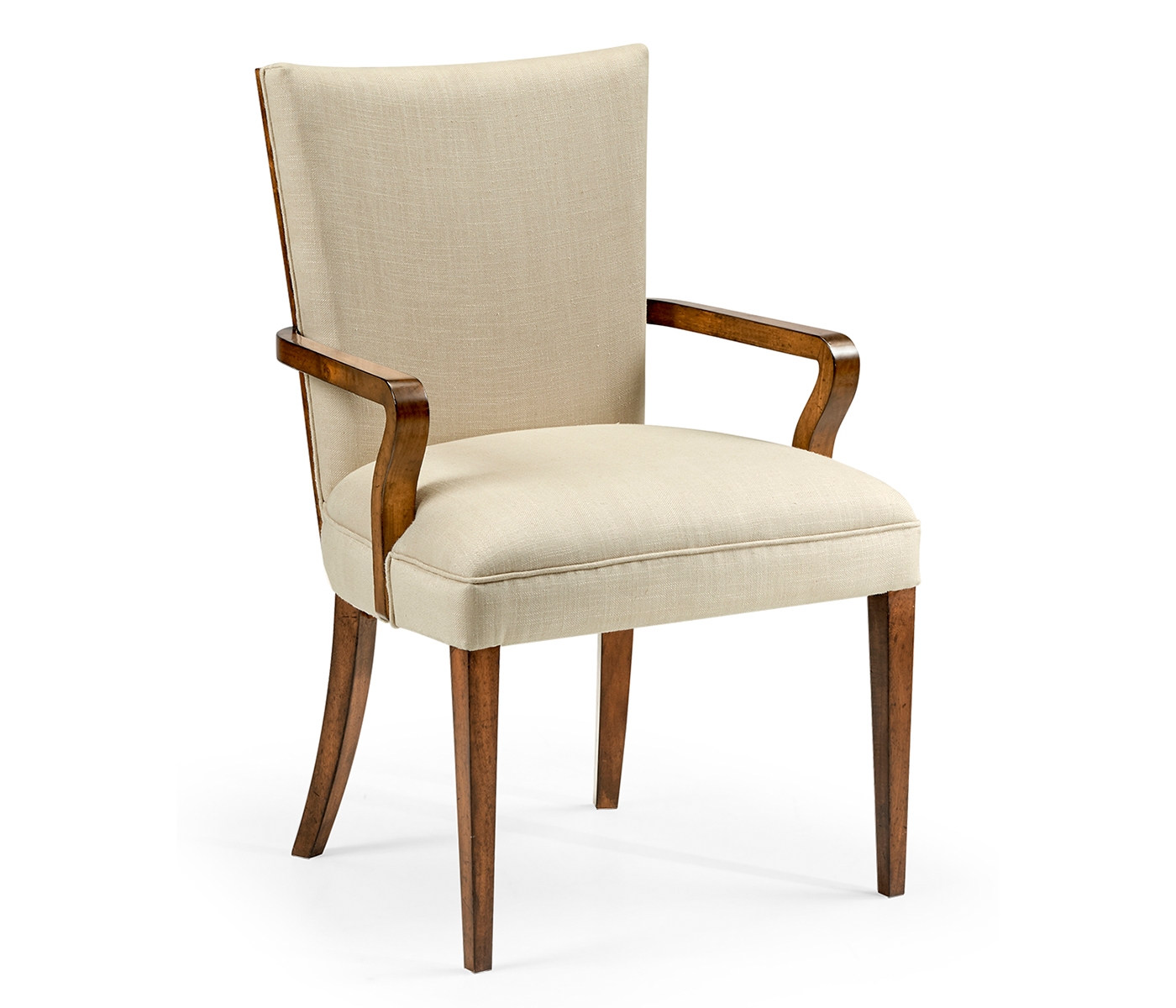 Biedermeier Style Walnut Dining Arm Chair
