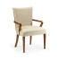 Biedermeier Style Walnut Dining Arm Chair