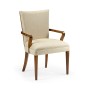 Biedermeier Style Walnut Dining Arm Chair