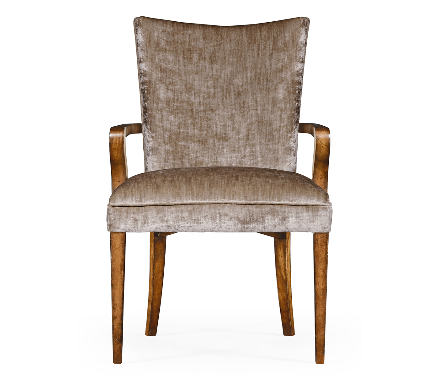 Biedermeier Style Walnut Dining Arm Chair