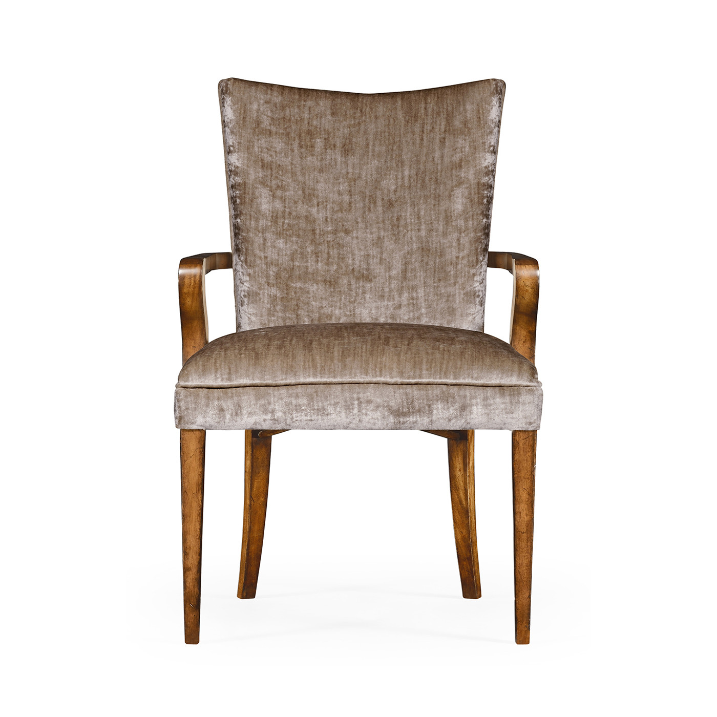 Biedermeier Style Walnut Dining Arm Chair