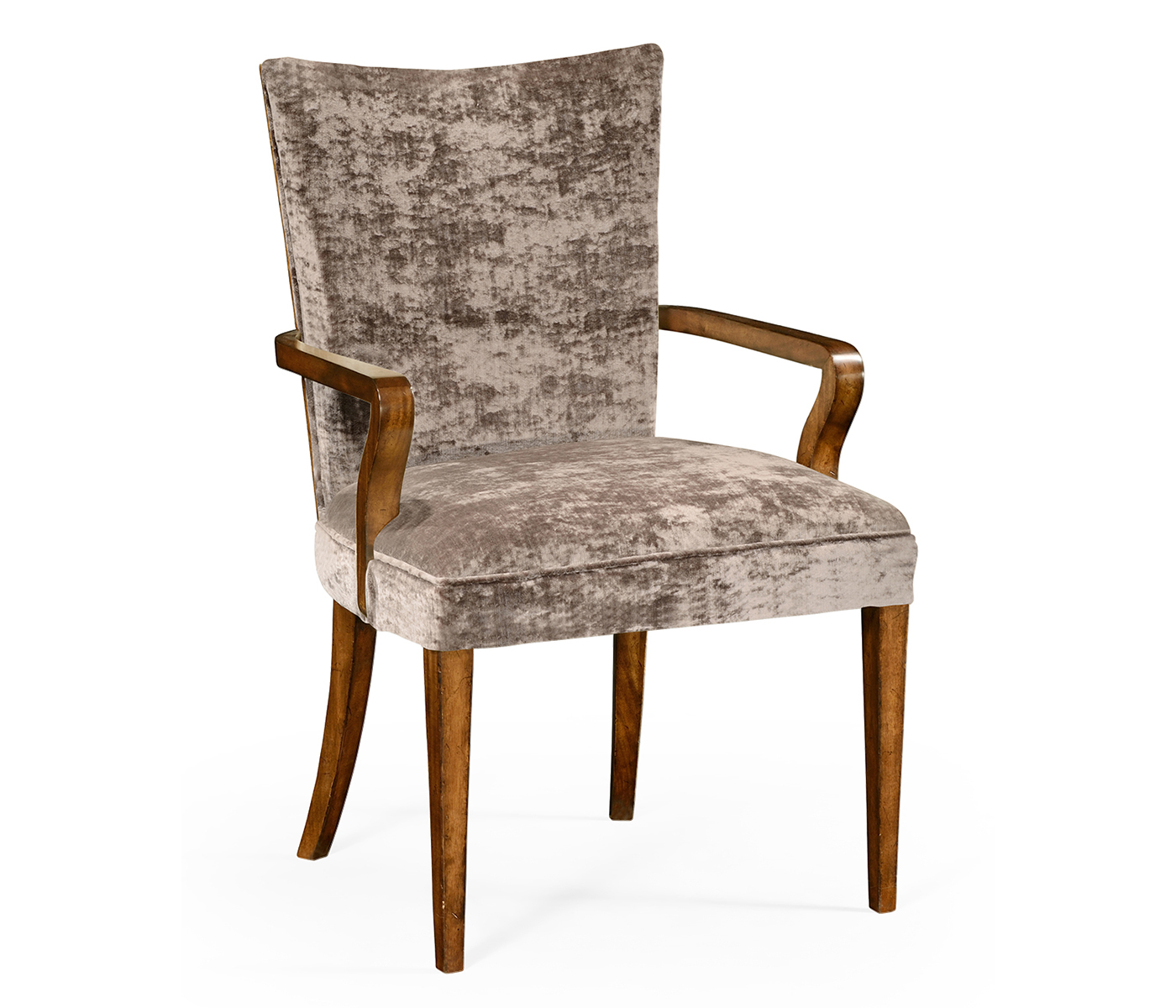 Biedermeier Style Walnut Dining Arm Chair
