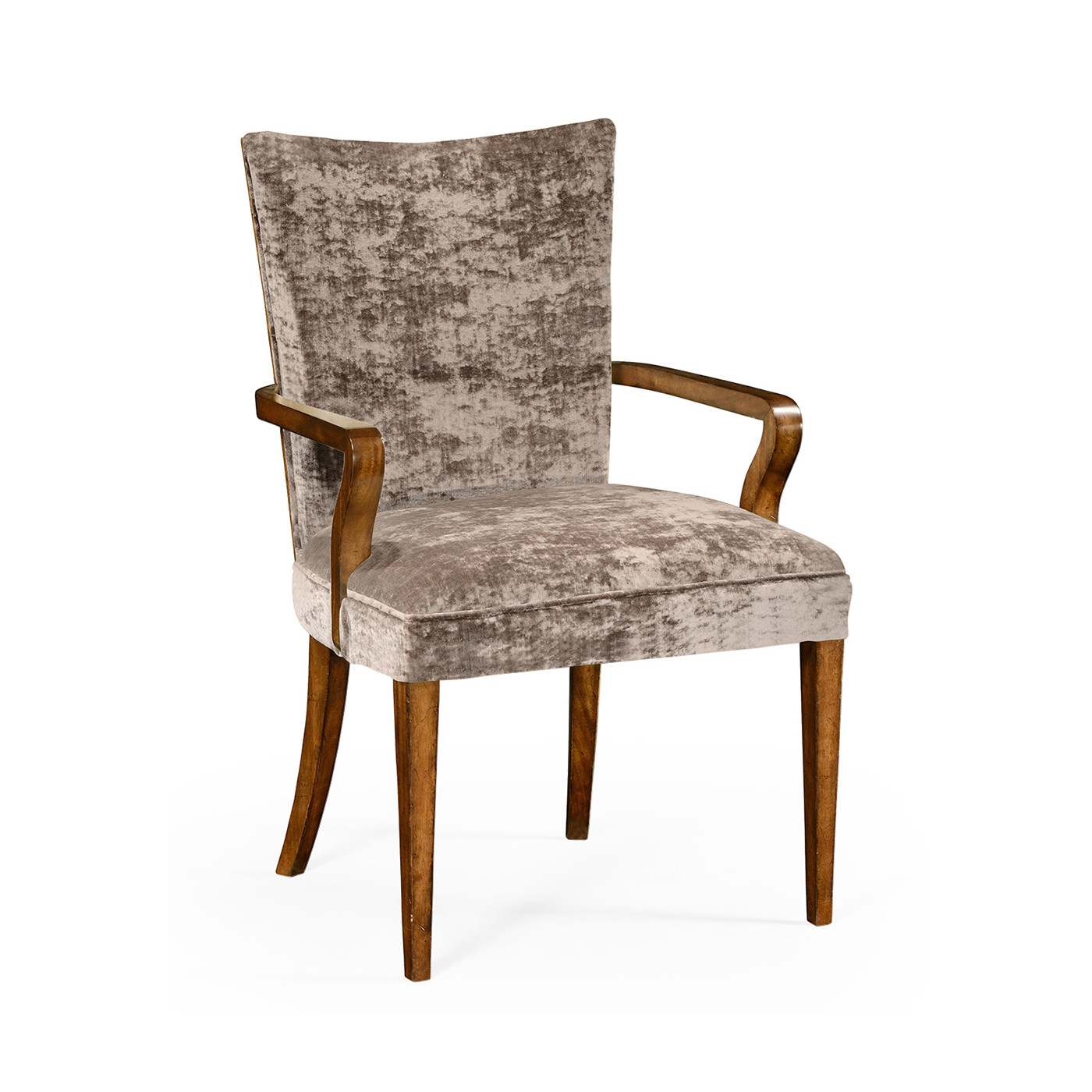 Biedermeier Style Walnut Dining Arm Chair