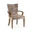 Biedermeier Style Walnut Dining Arm Chair