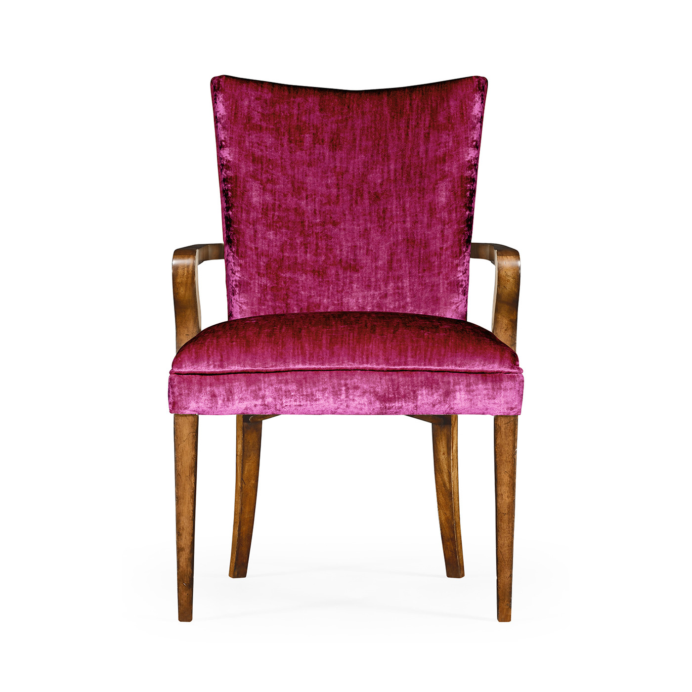 Biedermeier Style Walnut Dining Arm Chair