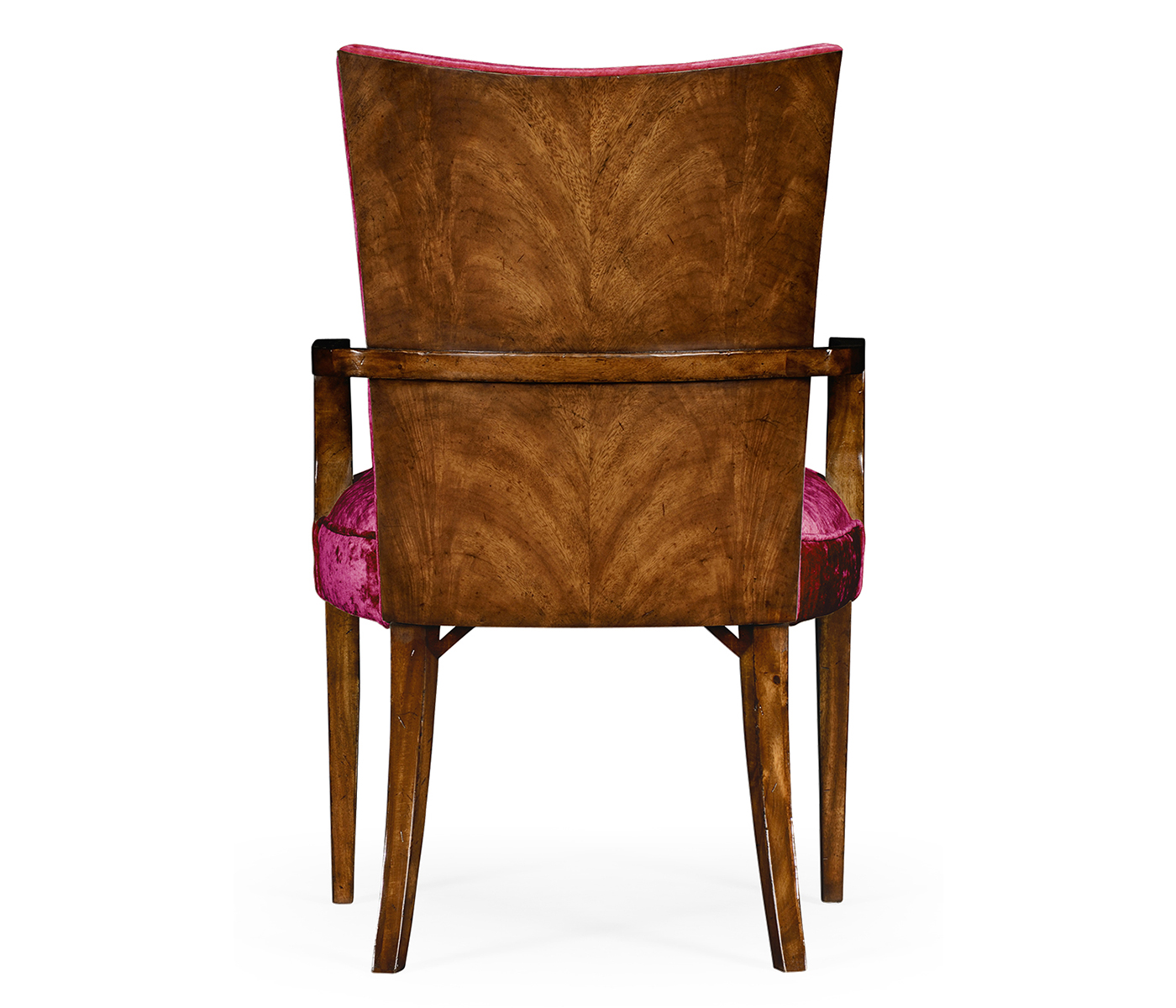 Biedermeier Style Walnut Dining Arm Chair
