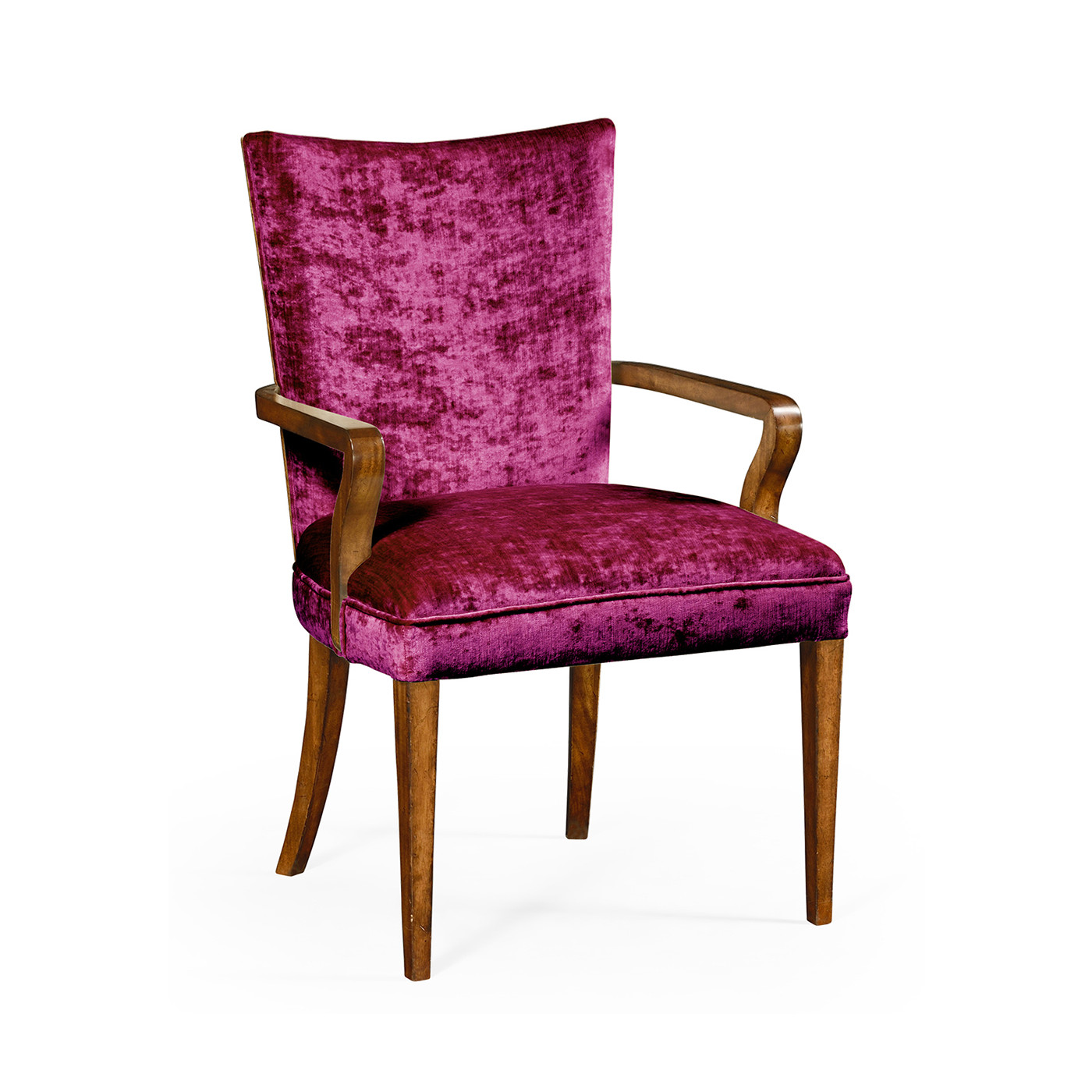 Biedermeier Style Walnut Dining Arm Chair