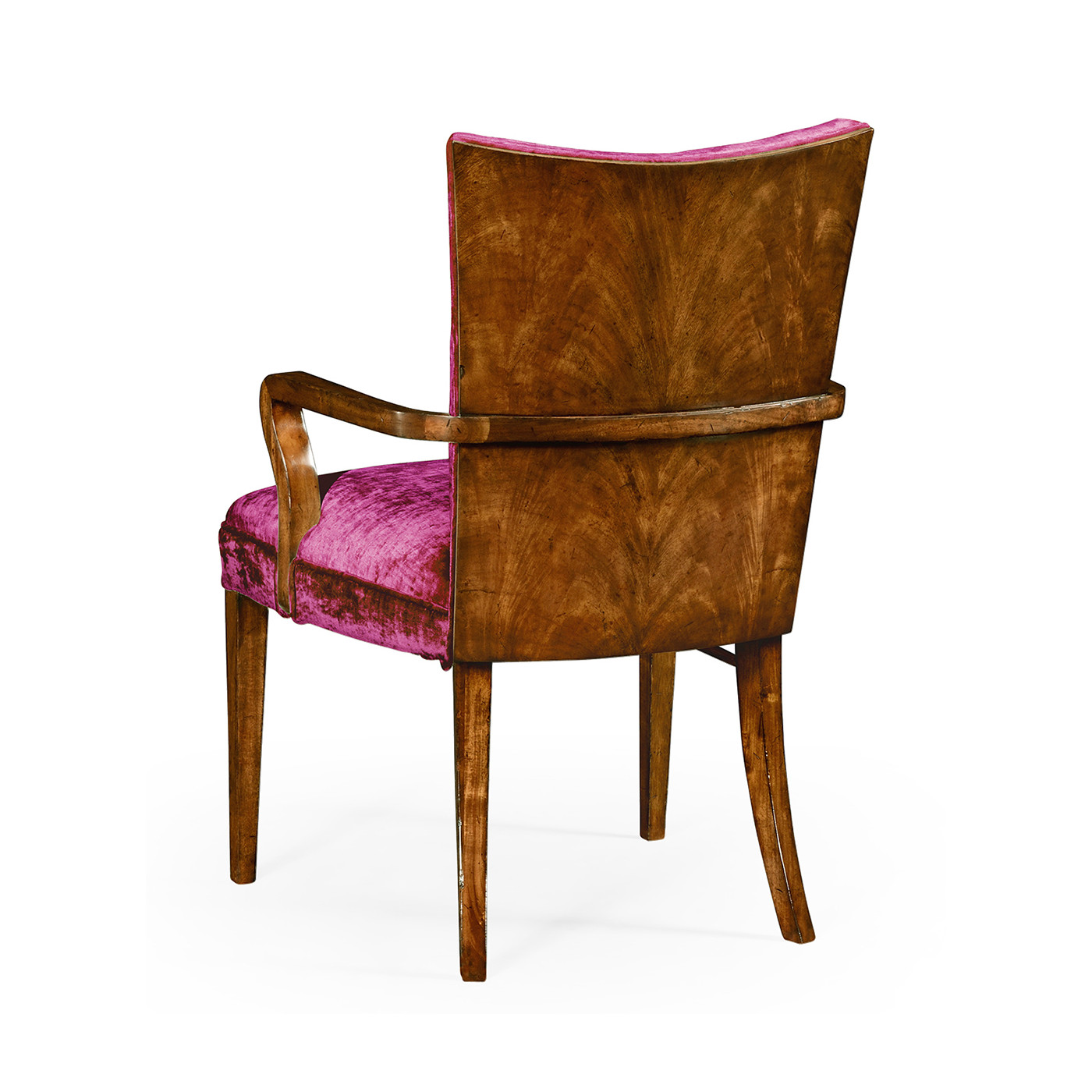 Biedermeier Style Walnut Dining Arm Chair