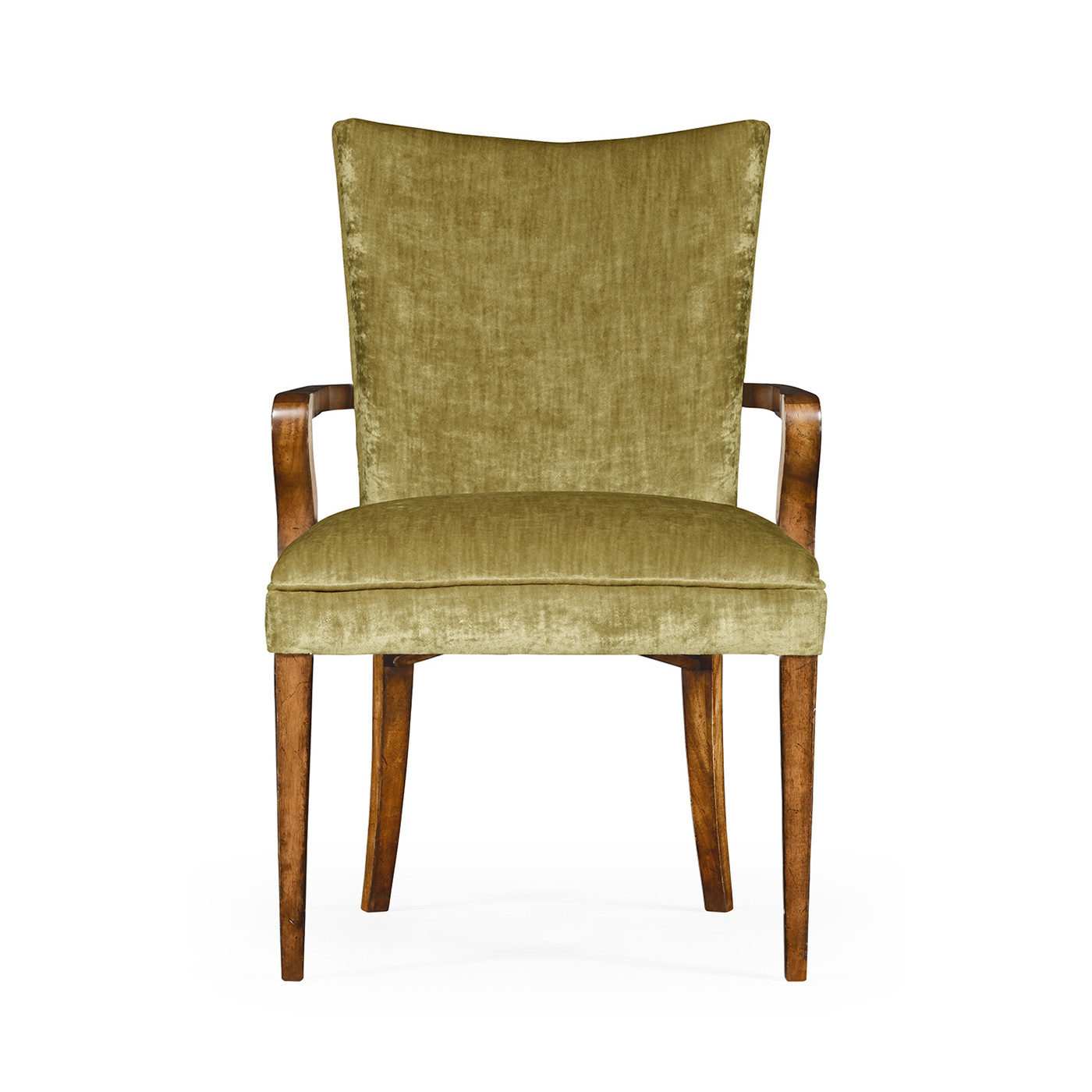Biedermeier Style Walnut Dining Arm Chair