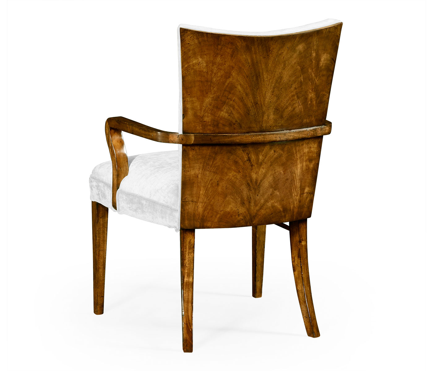 Biedermeier Style Walnut Dining Arm Chair