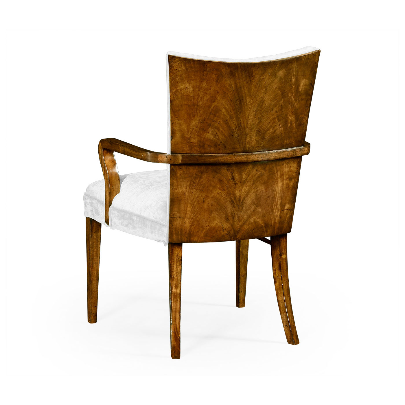 Biedermeier Style Walnut Dining Arm Chair