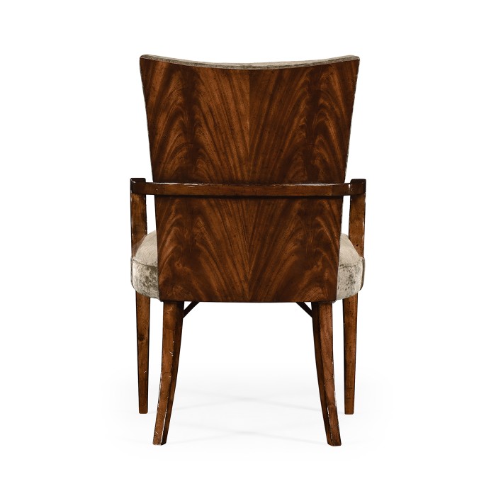 Biedermeier Style Mahogany Dining Arm Chair