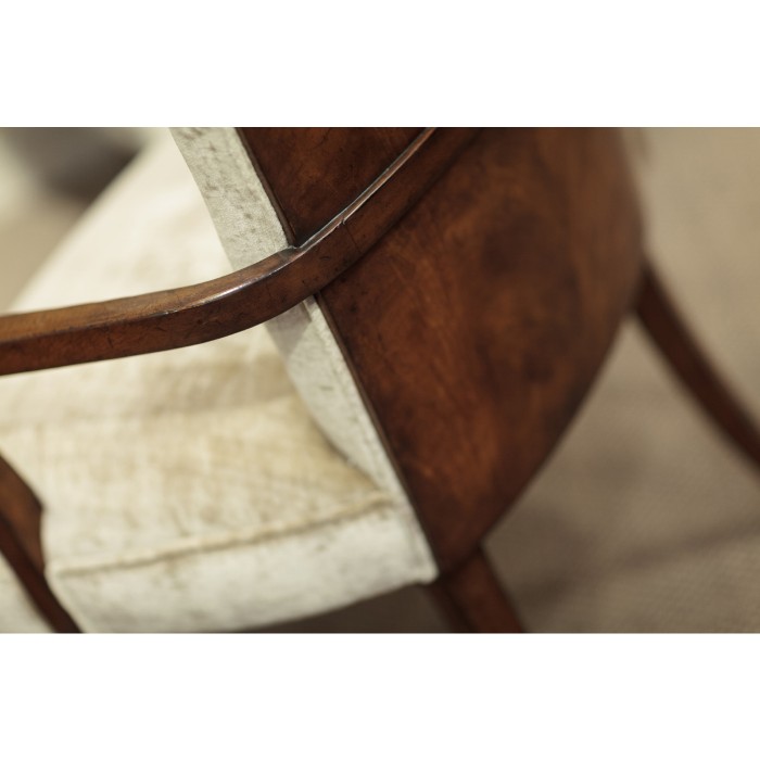 Biedermeier Style Mahogany Dining Arm Chair