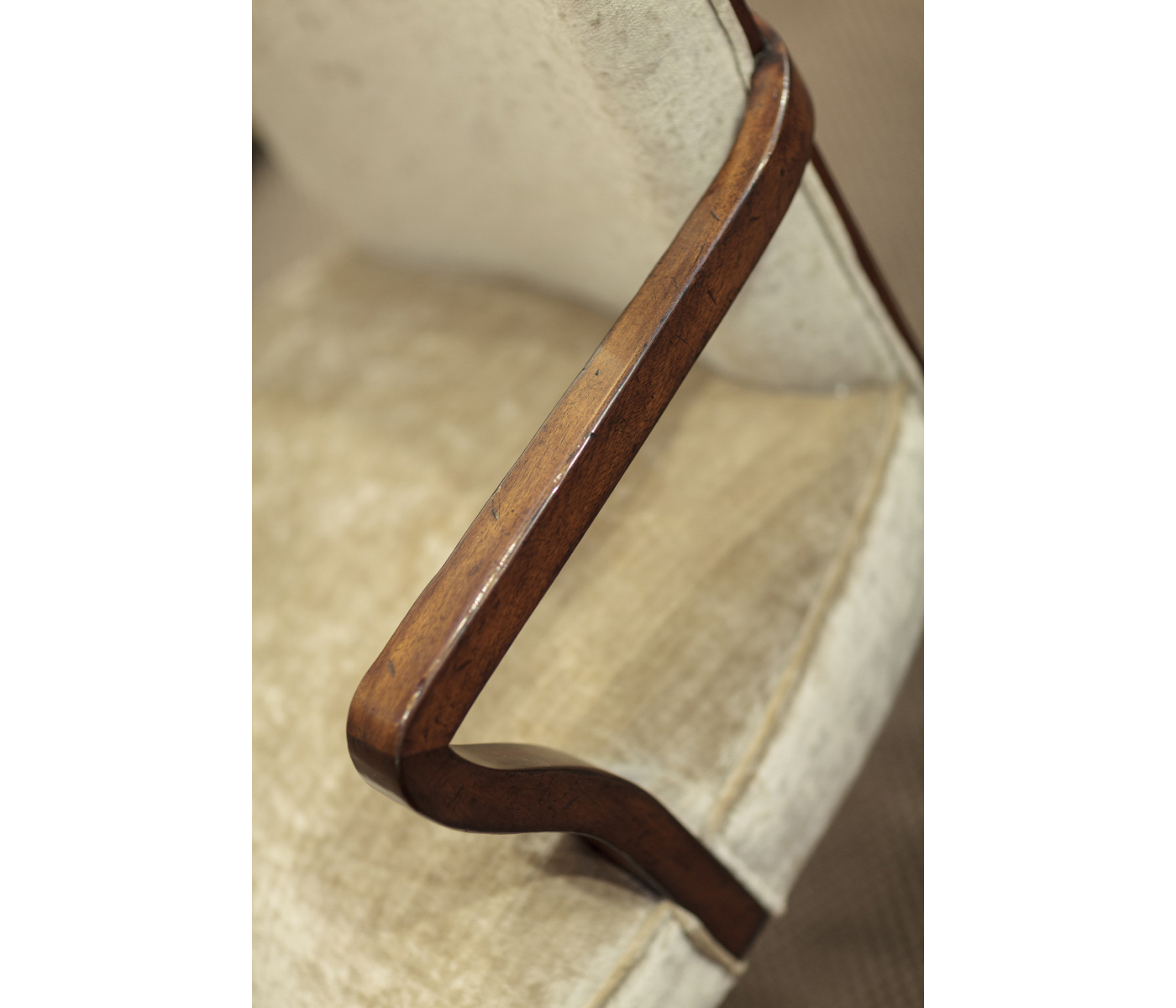 Biedermeier Style Mahogany Dining Arm Chair