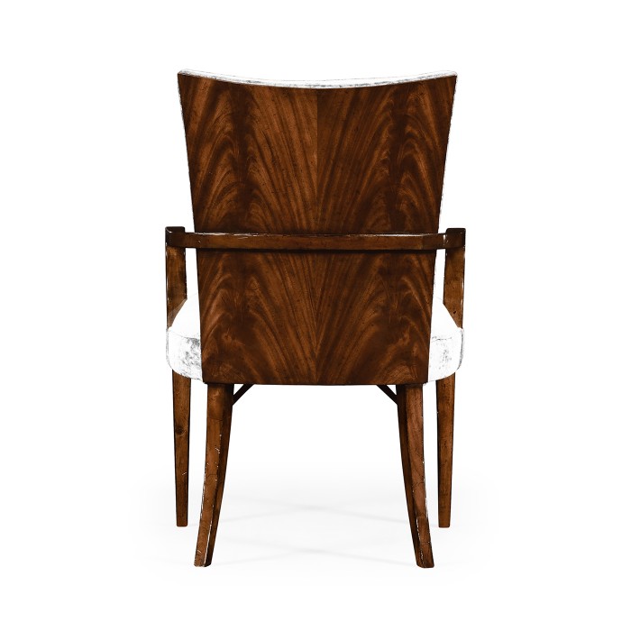 Biedermeier Style Mahogany Dining Arm Chair