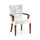 Biedermeier Style Mahogany Dining Arm Chair