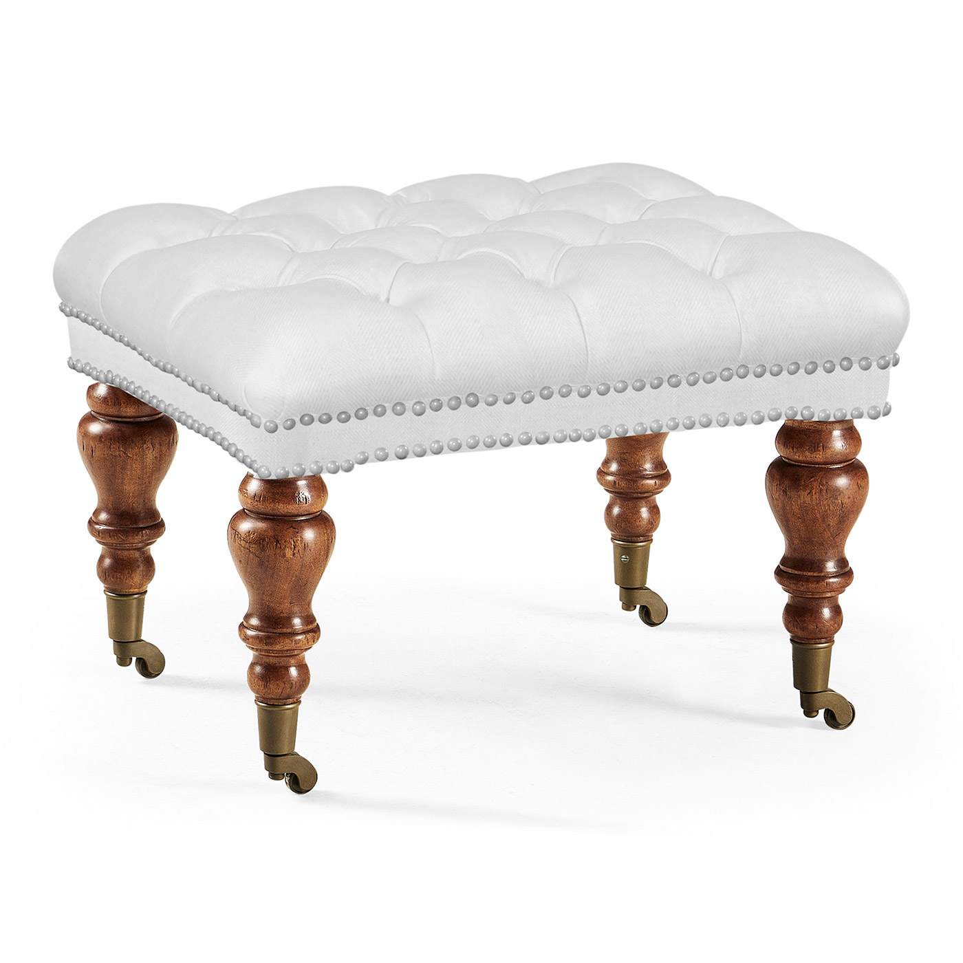 Small Chesterfield Style Footstool/Ottoman