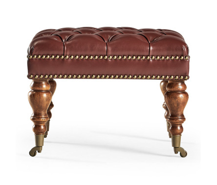 Small Chesterfield Style Footstool/Ottoman