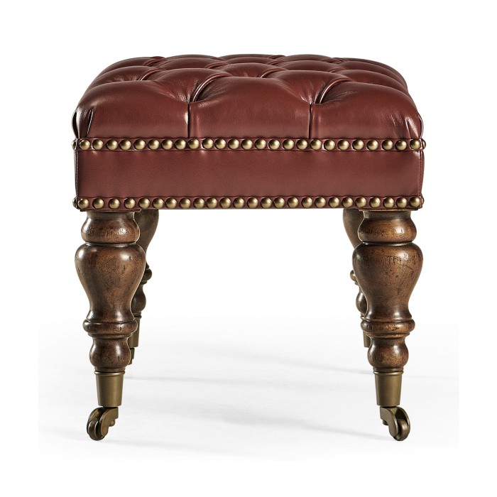 Small Chesterfield Style Footstool/Ottoman