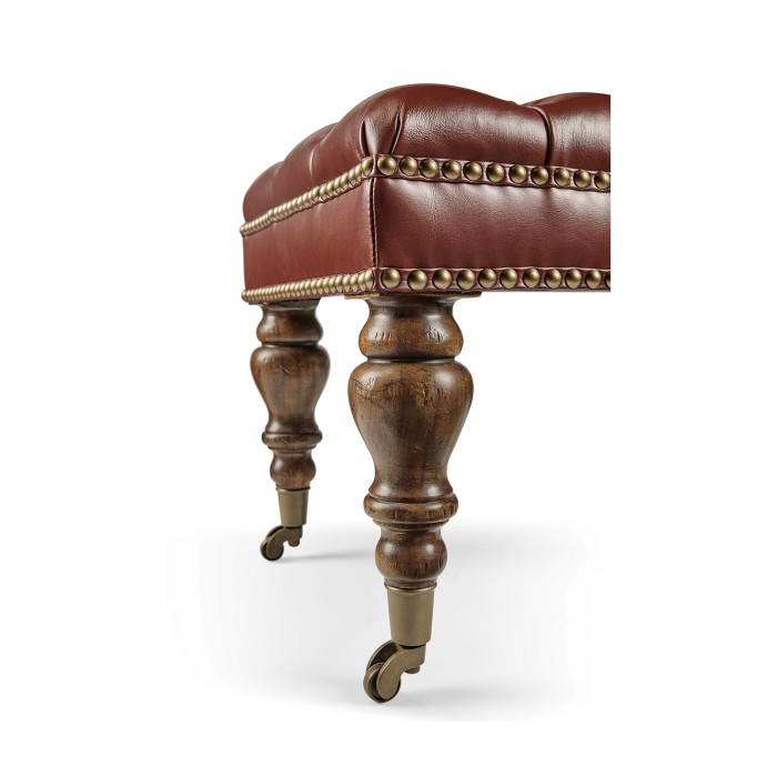 Small Chesterfield Style Footstool/Ottoman