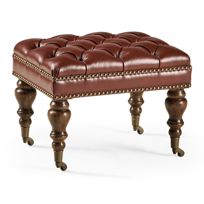 Small Chesterfield Style Footstool/Ottoman