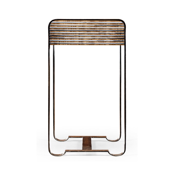 50's Americana side table with steel details