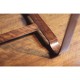 50's Americana side table with steel details
