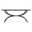 Églomisé and Bronze Square Coffee Table