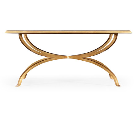 Églomisé and Gilded Square Coffee Table 