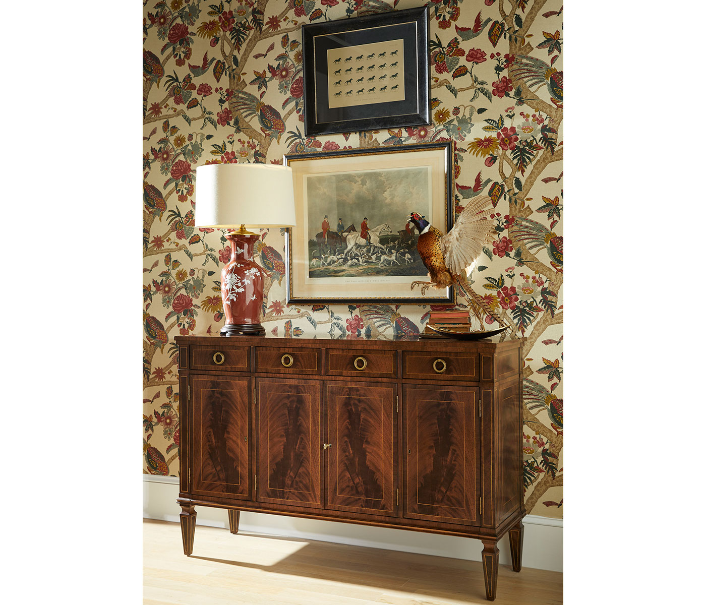 Windsor Regency Crotch Walnut Sideboard